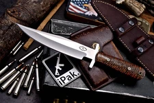 CFK Handmade D2 Custom ORANGE PINE CONE Hunting Skinner Camping Sport Knife SET