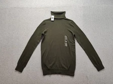 Gap Men Sweater XS Olive Turtleneck Jumper Long Sleeve Cotton B Casual Warmer