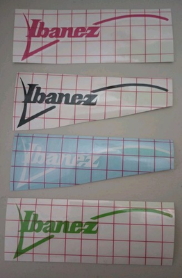 #ad Ibanez Headstock Logo Premium Vinyl Die Cut Decal Guitar Project Replacement $7.99
