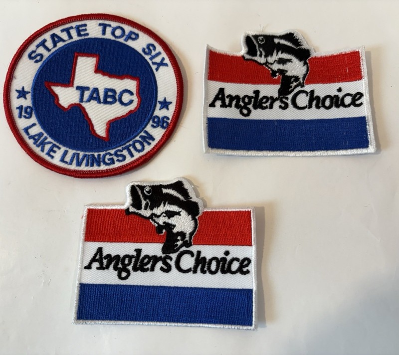 3 New Fishing Patches - Anglers Choice And TABC
