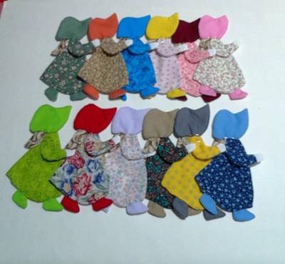 Sunbonnet Sue Appliques for Quilts set of 12 Press and Sew   Style4 Item 401
