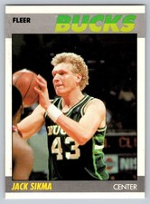 1987-88 Fleer #100 Jack Sikma Milwaukee Bucks
