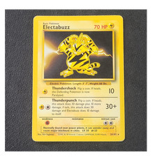 Pokémon Electabuzz 70 HP Base Set Common Basic 20/102 English 1999