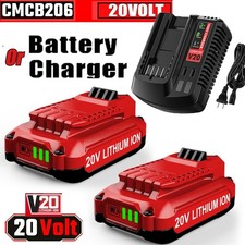 For Craftsman V20 20 Volt MAX Lithium Battery / Charger CMCB204 CMCB202 CMCB203