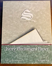 Southworth Business Paper Parchment Finish 24 lb. Ivory 80 Sheets 8.5x11 NIB