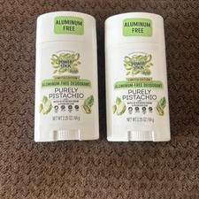 Power Stick Aluminum Free Deodorant Purely PISTACHIO 2 Sticks 2.25 Oz. Each New
