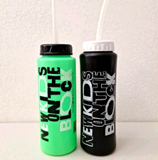 Vintage New Kids on the Block 1989 Water bottle Neon Green NKOTB 80s Boy Band