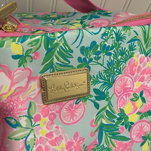 Portavivande/Vino Isolato Lilly Pulitzer Raffreddatore Fruttato Rosa Fenicottero/Acqua Nuovo con etichette - Foto 5 di 8