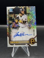 2022 Bowman Chrome Jack Herman #CPA-JH 1st Speckle Refractor #/299 Pirates Auto