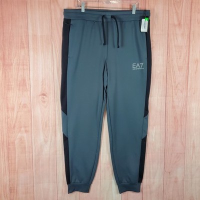 EA7 Emporio Armani Sweatpants Mens 2XL Gray Tapered Leg Drawstring Jogger
