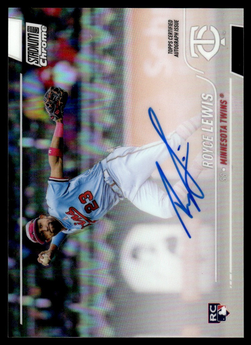 2022 Stadium Club Rookie Refractor Autograph Royce Lewis