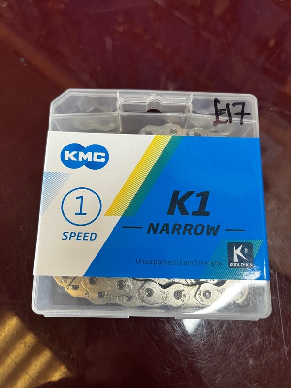 KMC K1 Narrow Chain 100L Silver single speed