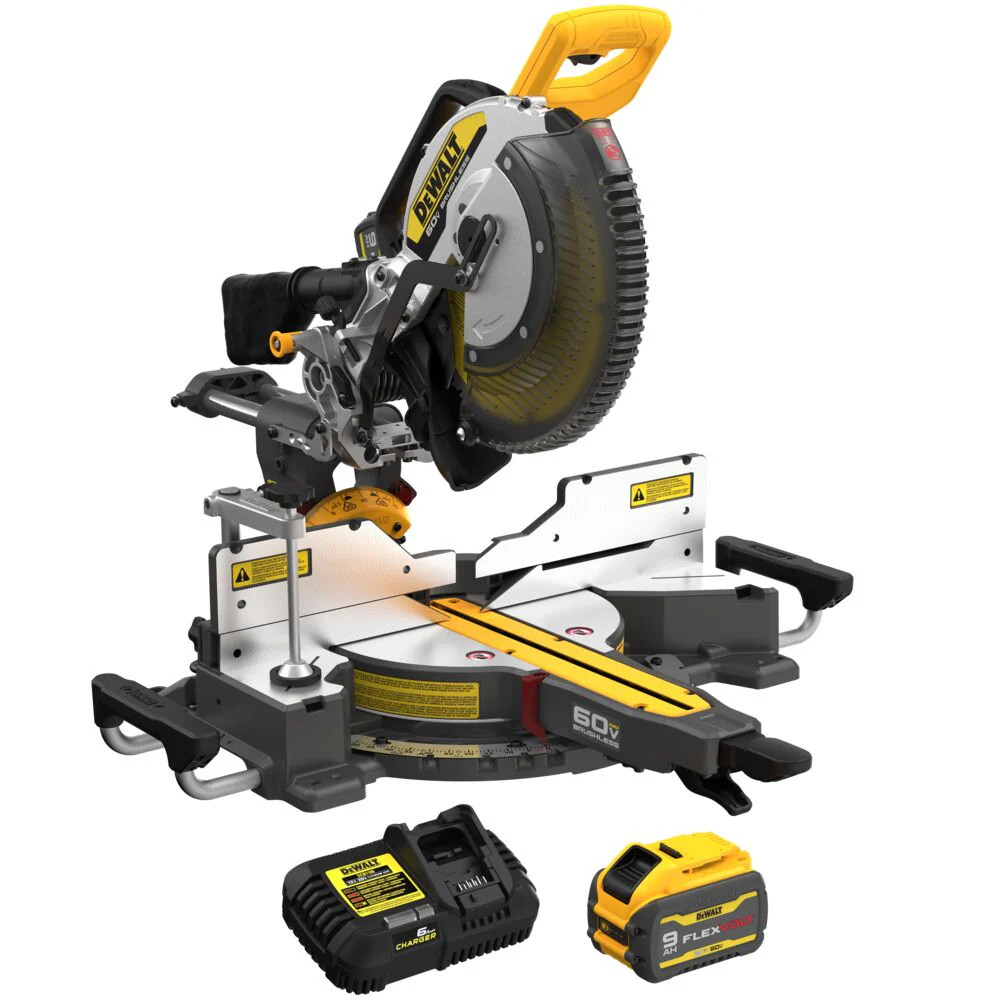 DeWALT DCS781X1 60V 12" MAX Brushless Li-Ion Double Bevel Sl