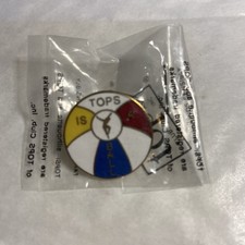 TOPS IS A BALL Lapel Hat Tie Pin
