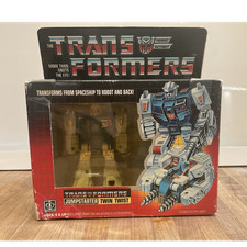 NO RESERVE - Hasbro Transformers G1 Jumpstarter Twin Twist Robot Toy 1984 w Box