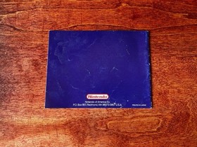 Pin Bot NES Manual ONLY