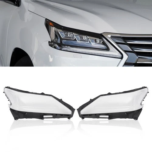 Lexus LX570 Headlight Lens Covers 2016-2019 Clear Left & Right Replacement - Изображение 4 из 4