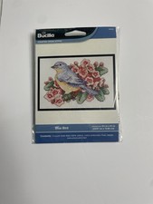 Plaid Bucilla Blue Bird Counted Cross Stitch Kit Small  2015