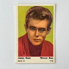 James Dean 1959 Dutch Gum Serie U #116 Vintage Trading Card