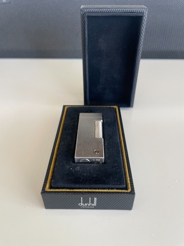Dunhill Silver-Plated Rollagas Lighter with Box & Papers – Swiss Made – Working