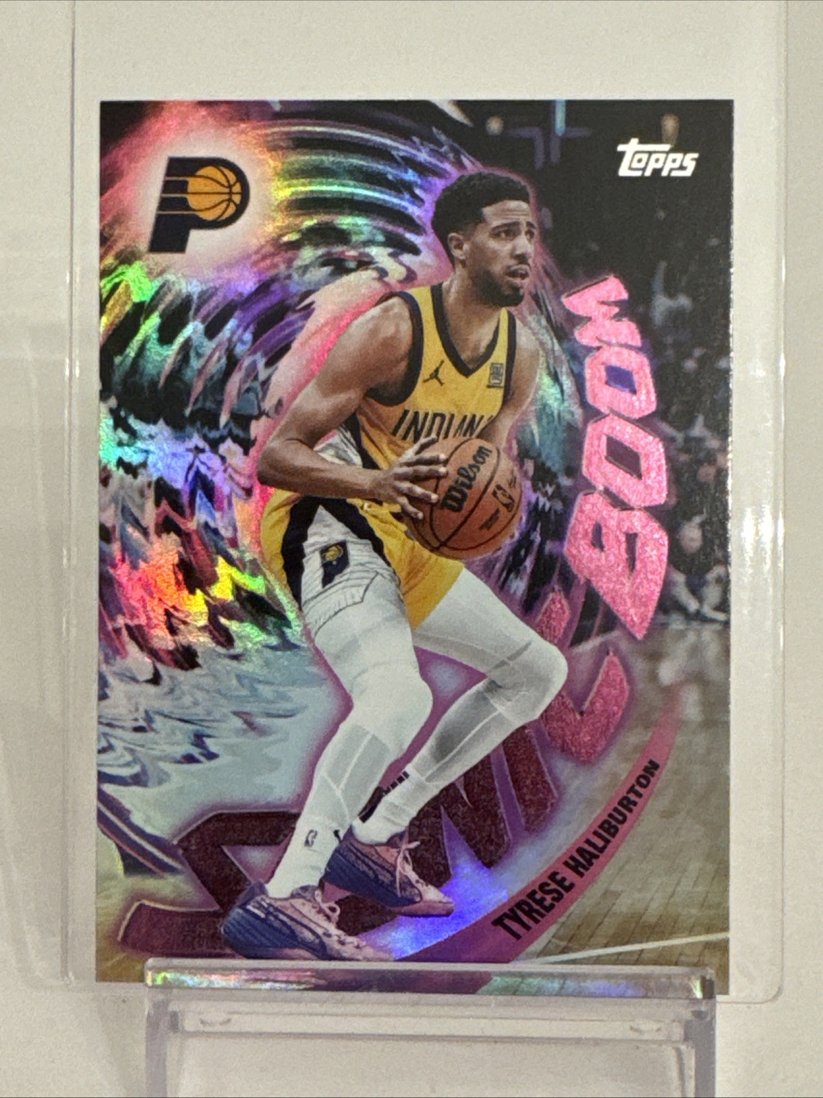 2025-26 Topps NBA Tyrese Haliburton Sonic Boom Holo #SB-13 SSP Case Hit Pacers