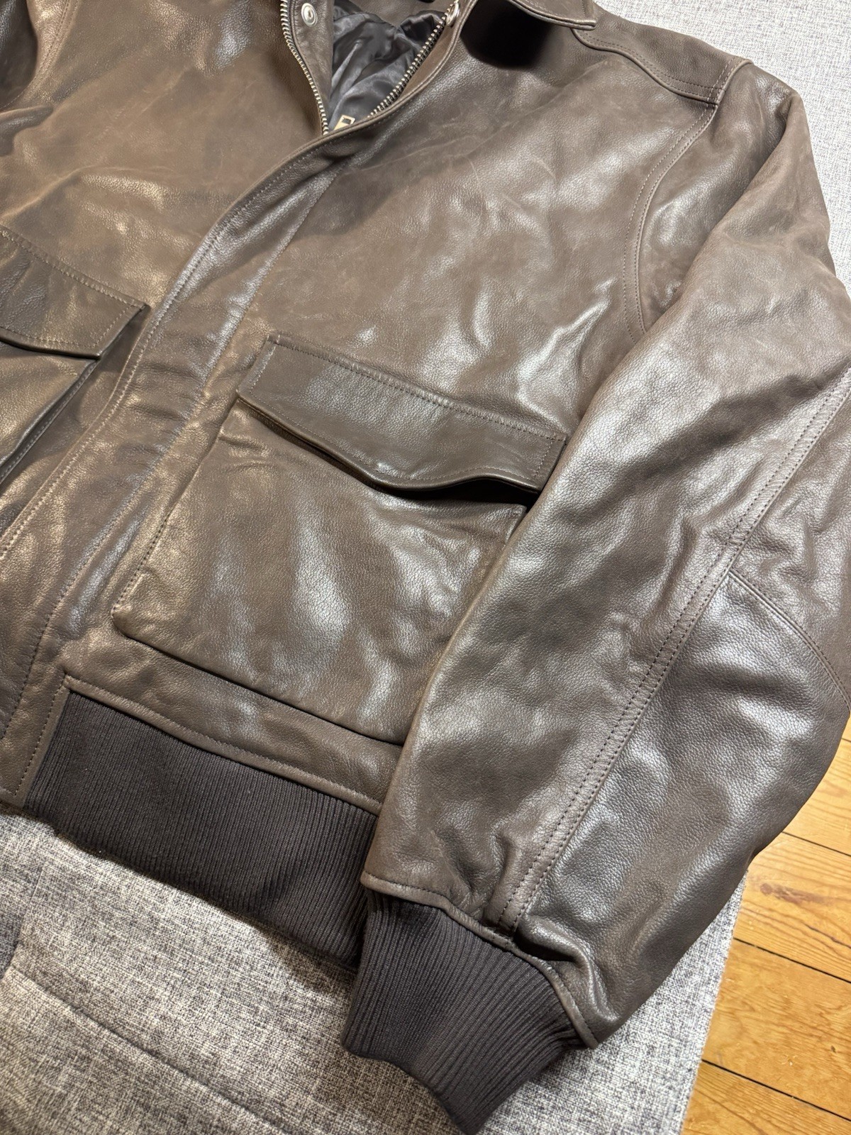 Palace Susanoo Leather Flight Jacket - Brown - Large - New Without Tags Sold Out image 4