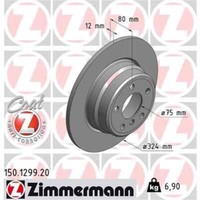 2X Zimmermann Bremsscheibe 150.1299.20