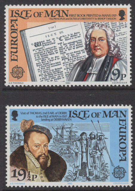 Isle of Man 1982 Europa - Historic Events set of 2 Mint Unhinged Isle of Man 1982 Europa - Historic Events set of 2 Mint Unhinged