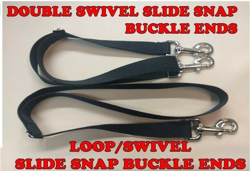 2 HEAVY DUTY BIMINI TOP STRAPS3 SIZES SWIVEL/SLIDE BUCKLES BOATS