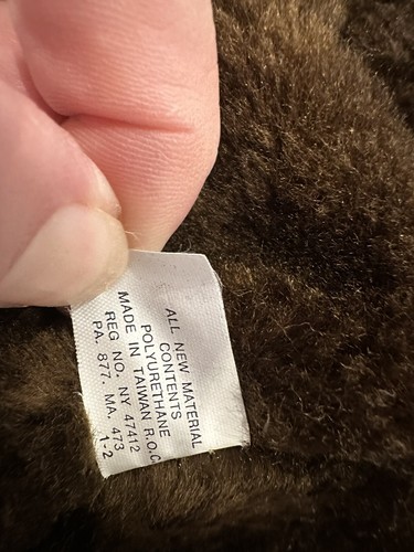 Vintage Tyco Teddy stuffed bear plush with back pouch 1982 Union Toy co. - Picture 11 of 11