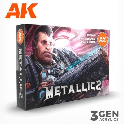 AK Interactive: Metallic Colors - Paint Set - AK11608