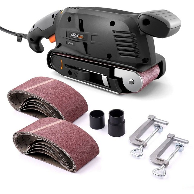 TACKLIFE Belt Sander 3×18 in with 13 Sanding Belts PSFS1A for sale