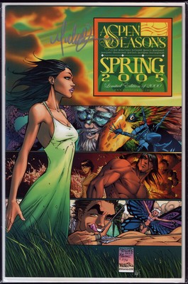 Aspen Seasons Spring Wizard World LA Michael Turner Variant signed signiert +COA