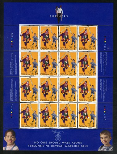 CANADA SHEET - Scott 1917 - NH - inscription - 47¢ Shriners (.005)