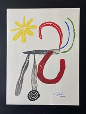 JOAN MIRO + 1971 BEAUTIFUL SIGNED PRINT + BUY IT NOW!