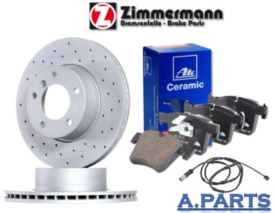 ZIMMERMANN / ATE CERAMIC BREMSENSATZ GELOCHT WK 332mm VORNE BMW X5 X6 E70 F15 