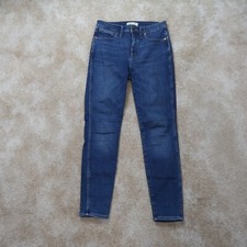 Madewell 10  High Rise Skinny Jeans womens 27 Stretch Denim Blue