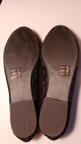 MUSSHOE Women's Black Size 8.5 Knot Top Ballet Flats - Picture 5 of 5