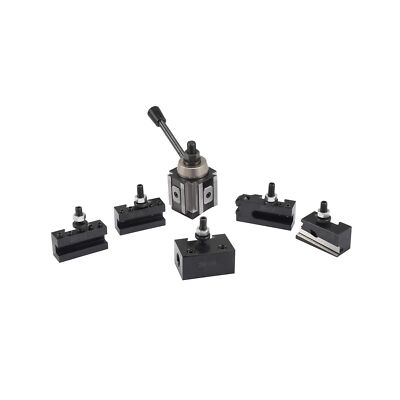 sthus AXA Size 250-100 Set Piston Type Quick Change Tool Post Set for Lathe 6...