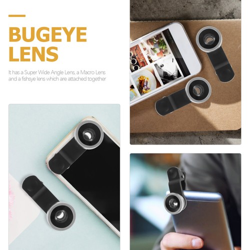 Fisheye Macro Wide Angle Lens Clip-on Phone Camera Lenses for Cell - 第 4/12 張圖片