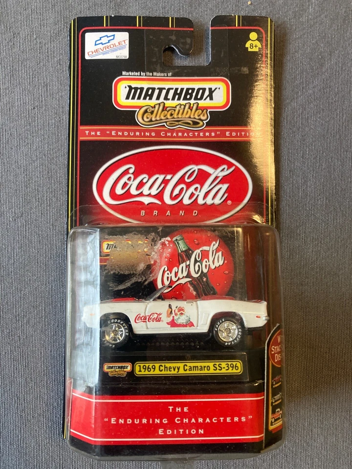 2 Coca-Cola 1969 Chevy Camaro/1955 Ford Transit Van Die Cast Collectibles - Image 3 of 4