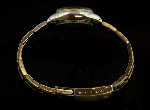 Rolex Ladies Datejust Oyster Stainless Gold Diamond Dial Watch - Picture 8 of 9