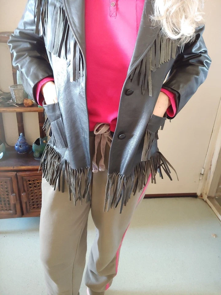 veste en cuir femme country - Photo 2/4