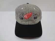 1998 NHL Stanley Cup Champs Detroit Red Wings Strapback Cap Hat SS NEW NWOT