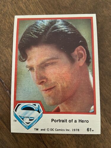 Carte vintage 1978 Topps Superman portrait d'un héros-61 comme neuve ! - Photo 1/2