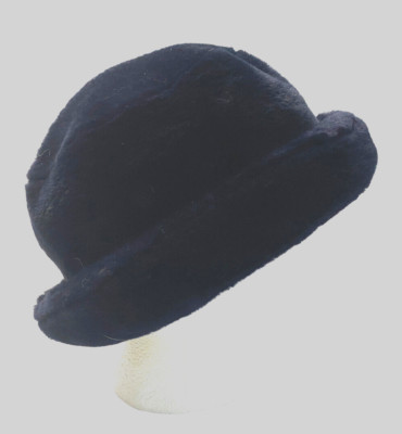 Accessorize Bucket Hat Womens One Size Faux Blue Fur Lined