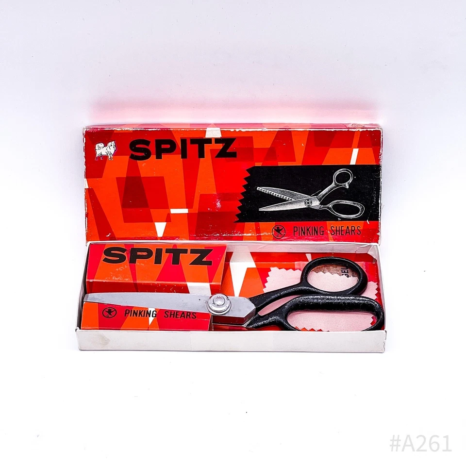 Vintage SPITZ Zackenschere Pinking Shears Schere mit OVP | Schwarz Size 7“ - Bild 2 von 4