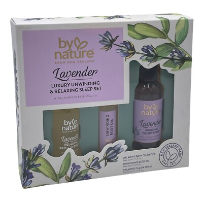 By Nature from New Zealand Lavender Essential Oil Unwind Relaxing Sleep Gift Set