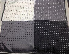 Nordstrom Men's Black Panel Silk Pocket Square