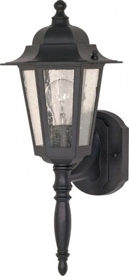NUVO 60/987 One Light Outdoor Wall Mount, Black